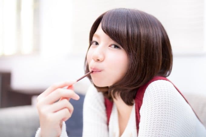 【食物性愛？】食べているところを見て欲しい！