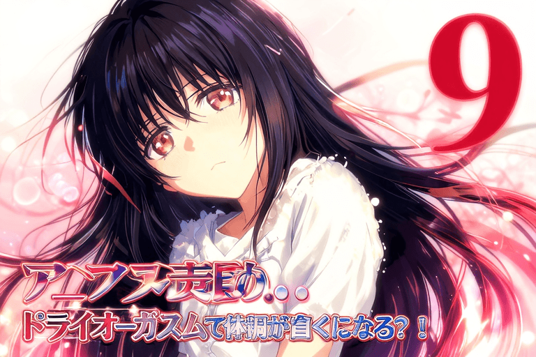 アナル責め・・ドライオーガズムで体調が良くなる?!