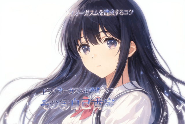 ドライオーガズムを達成するコツ その③自己肯定