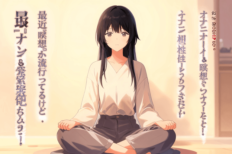 最近「瞑想」が流行ってるけど、オナニー&瞑想って相性ばっちりらしい!