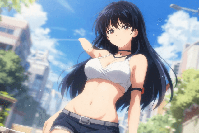 完全に頭のイカレた女が街中でノリノリ露出するエロ動画