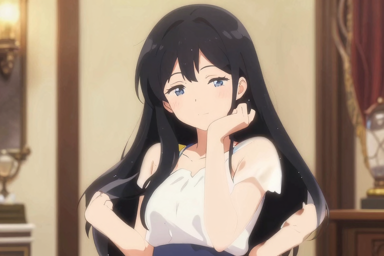 可愛い女性の自信と支配の美学イメージ