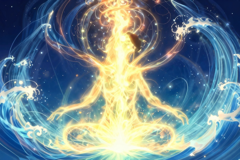 ドライオーガズムの波動エネルギーイメージ