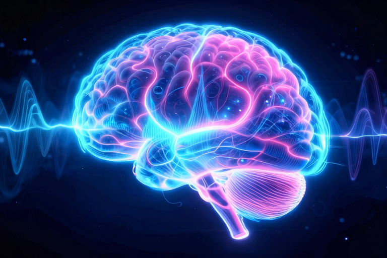 エッジングで高まるドーパミンと快感の波のイメージ、グラフ、アニメ調スタイル