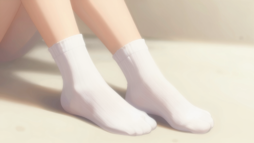 靴下コキの体勢と動きのイメージ