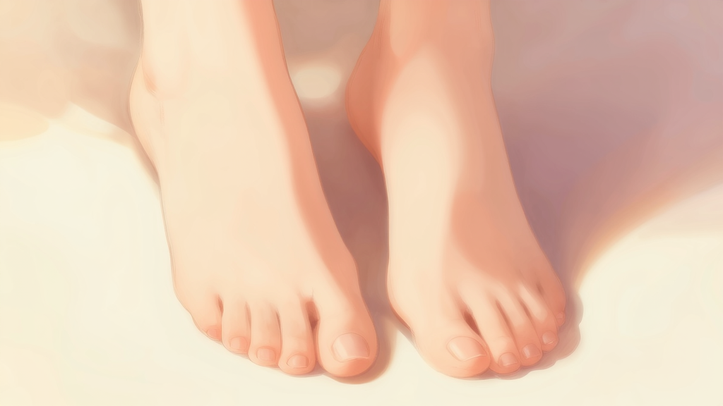 素足コキによる背徳感と解放感のイメージ