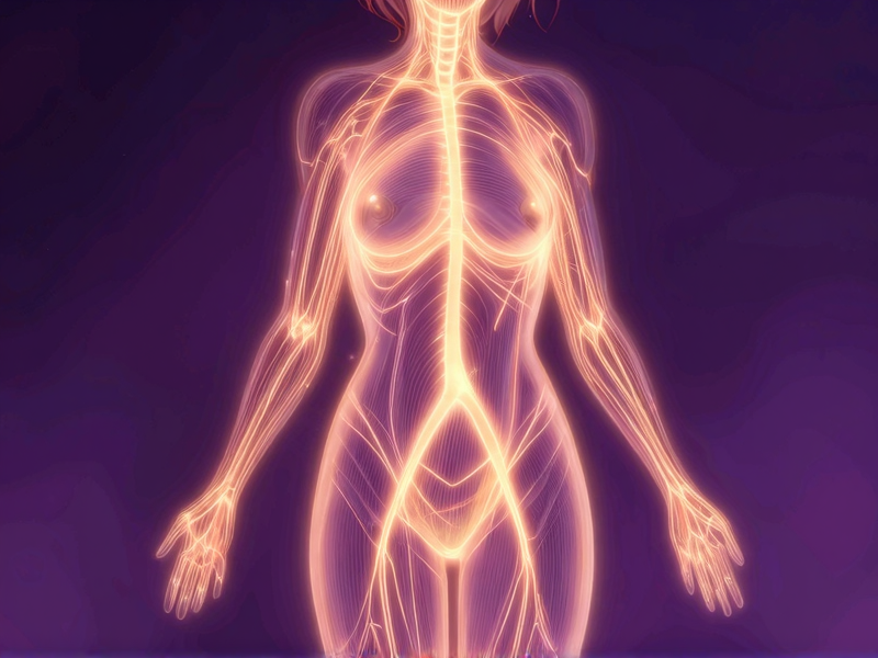 全身の性感帯と神経回路の図解