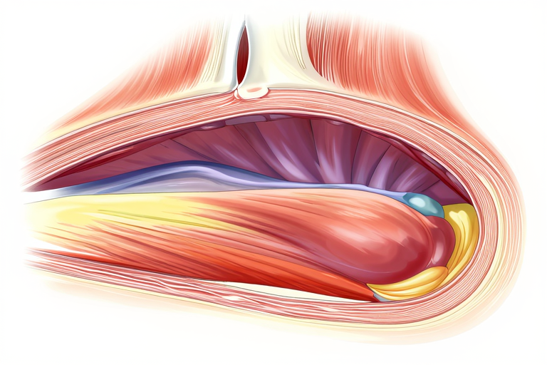 括約筋の解剖学的断面図