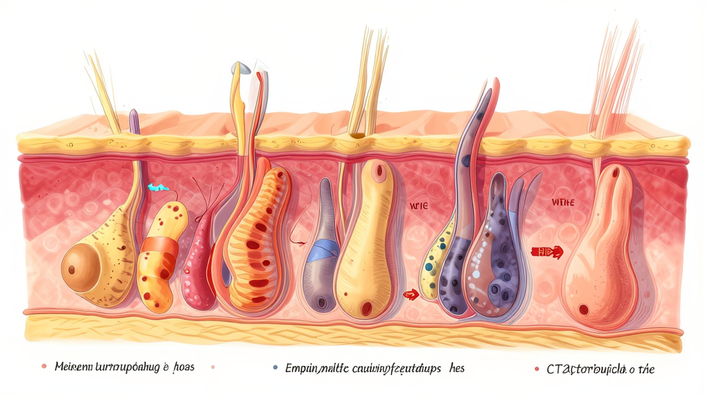 陰毛の触覚刺激と皮膚受容器の関係