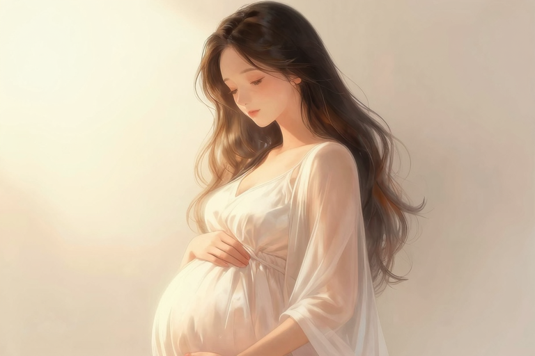 妊婦の美しいシルエット