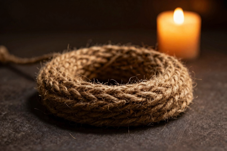 麻縄と道具、蠟燭の灯り——緊縛の雰囲気を伝えるイメージ