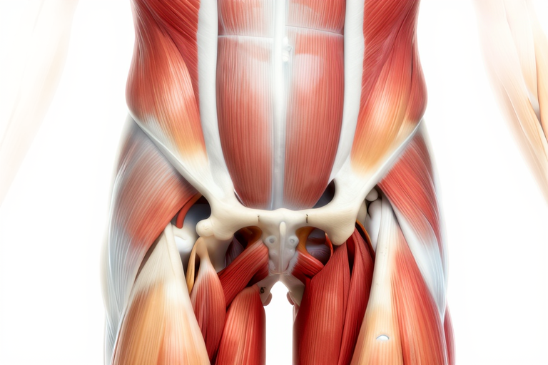骨盤底筋とアナルプレイの関係を示す解剖学的イメージ