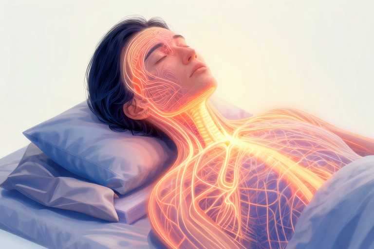 神経系の活性化と解放のイメージ