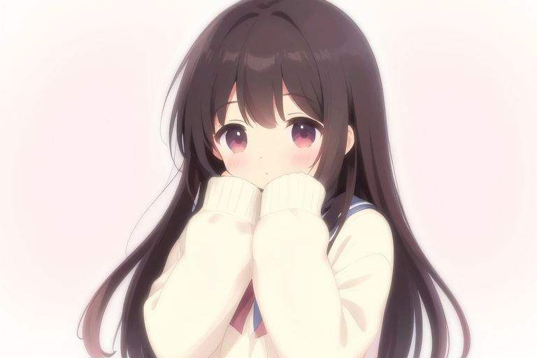 萌え袖の視覚的魅力のイラスト